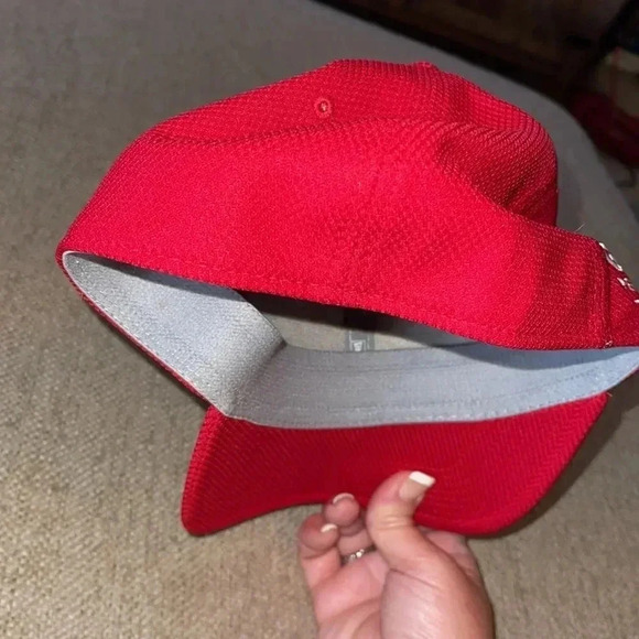 AJGA IJGA JUNIOR GOLF ASSOCIATION HAT RED WHITE NEW ERA FLEX FIT - Picture 4 of 4